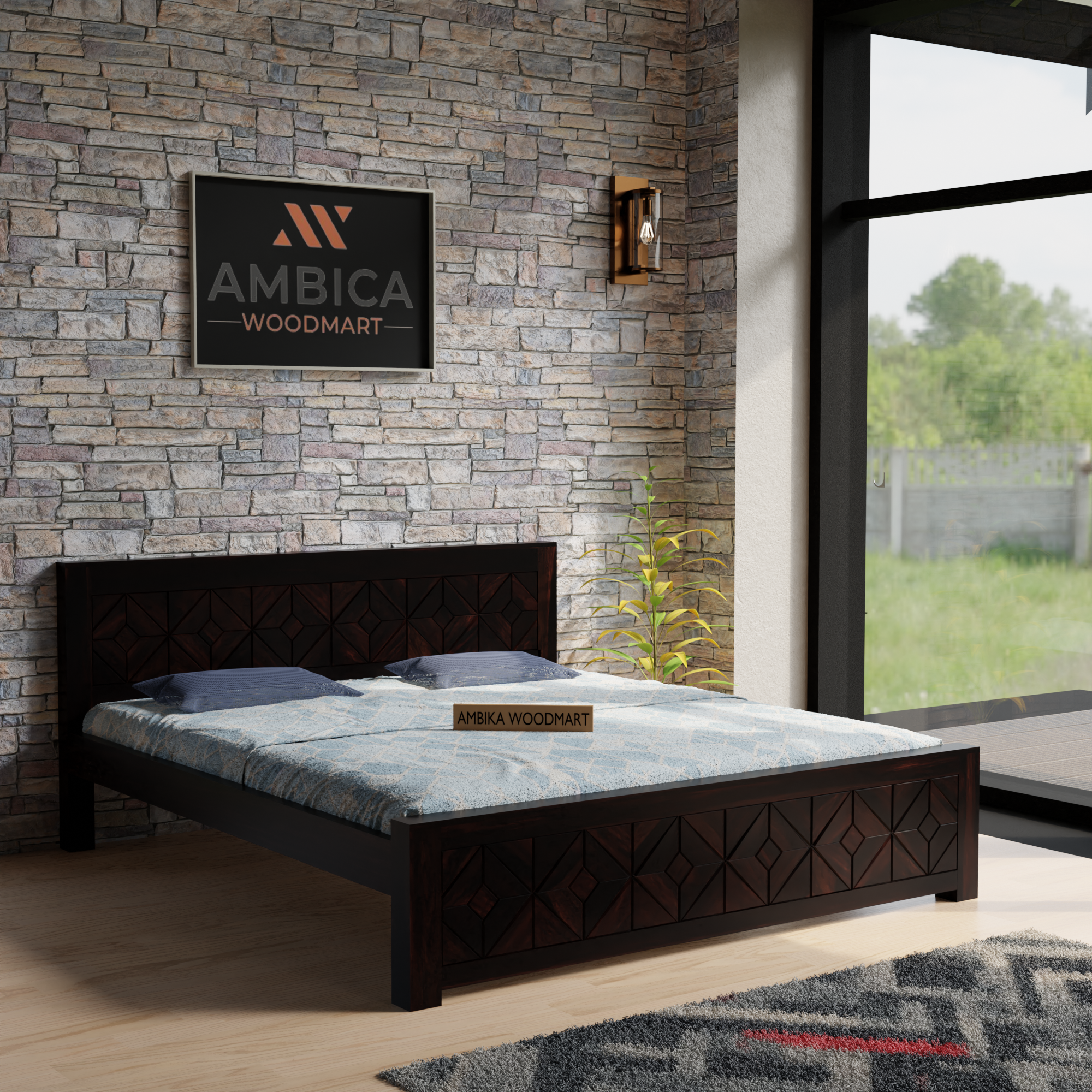 Queen size bed 13