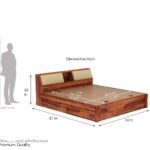 king size bed 17.5