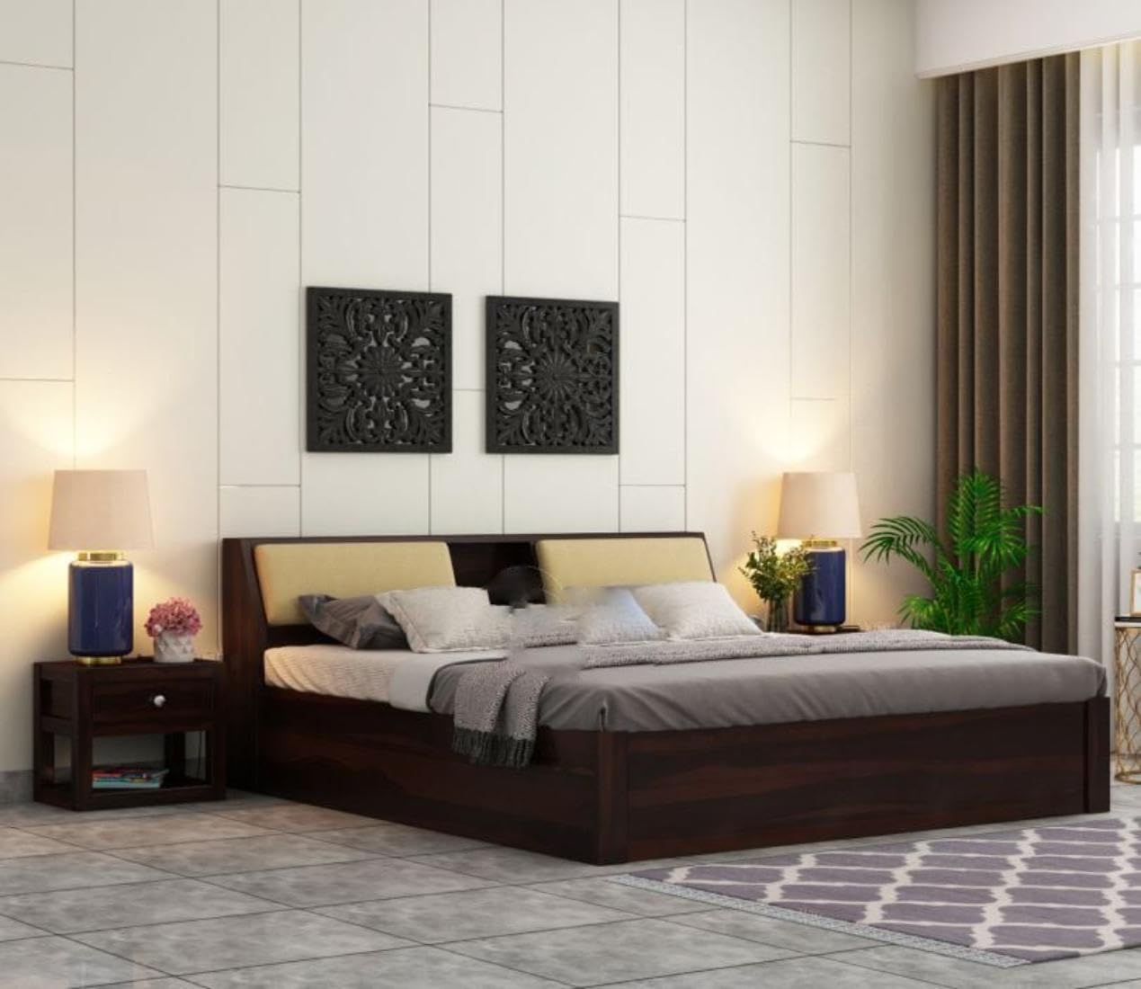 King size hydraulic bed 1