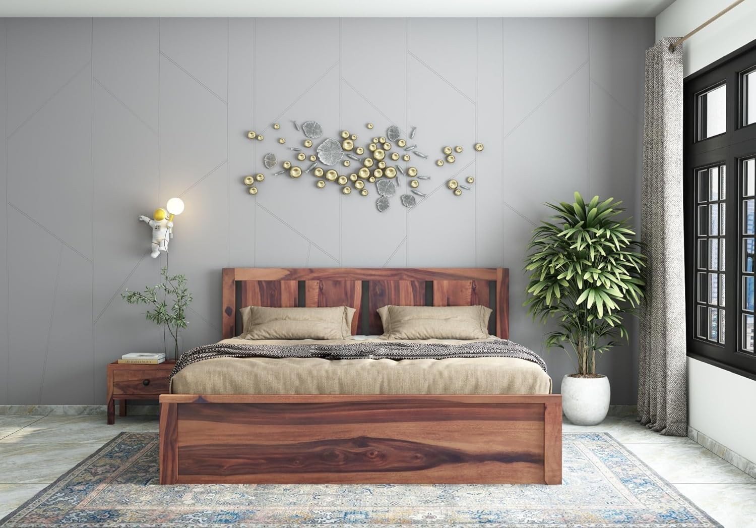 King size bed 13